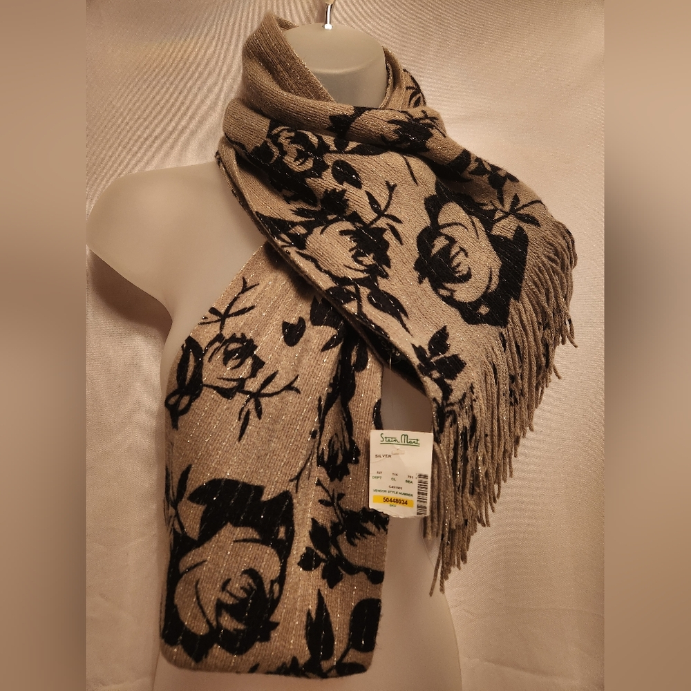 Floral Rose Scarf - Picture 1 of 6